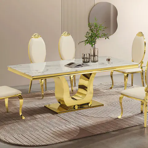 Stainless Steel Fashion Dining Table - view 1