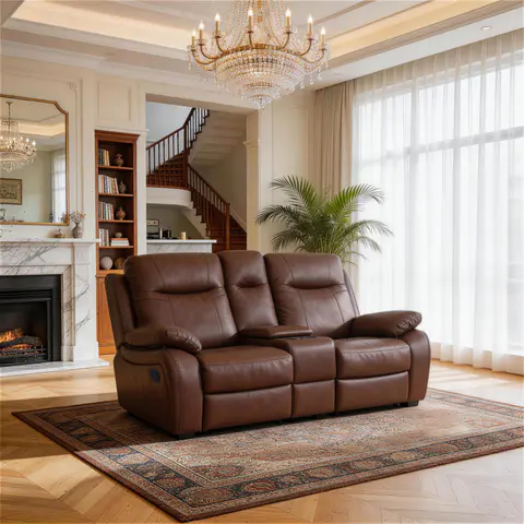 Evian Manual Recliner Loveseat - view 1