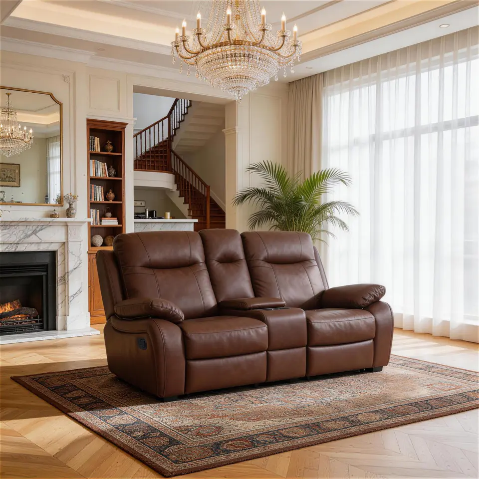 Evian Manual Recliner Loveseat