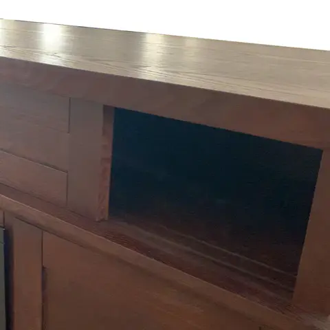 Fully Assembled 70" Dark Mahogany Ash Veneer - view 5