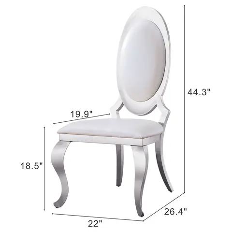 Silla de comedor de piel sintética · 253 - vista 3