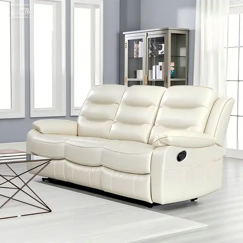 Dawn Cozy Ivory Power Reclining Sofa Set · 275 - Modern Living Room Sets