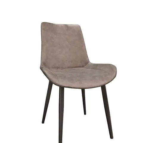 PU Material Black Powder Coated Legs Dining - view 3