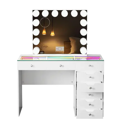 VANITII Diana 8 Drawers Vanity Desk Set - view 5