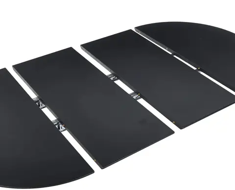 Black 71" Oval Extendable Dining Table - view 5