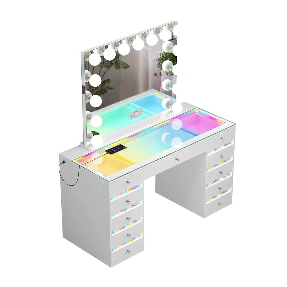 VANITII Fenair Vanity Desk (Ref. 192) – Sun City Furniture El Paso