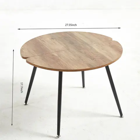Mesa de centro redonda con cubierta de MDF - vista 4