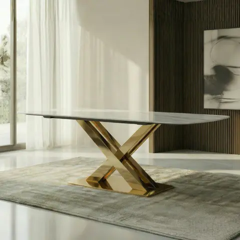 Mesa de comedor de piedra sinterizada · 346 - vista 4