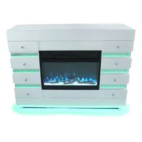 Chimenea eléctrica con espejo · 391 - vista 4