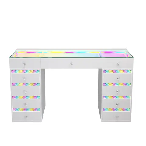 VANITII Fenair Vanity Desk with RGB light - view 4