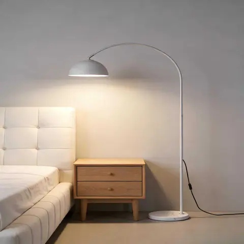 White Arc Floor Lamp - view 4
