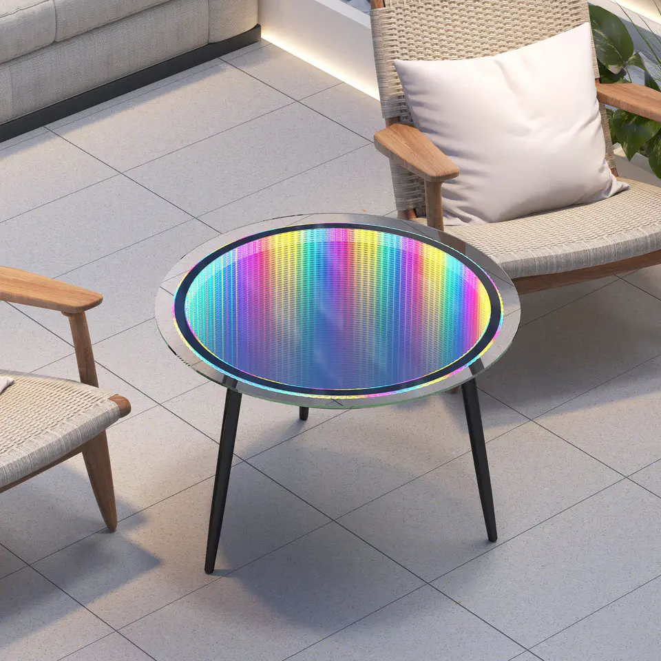 Mesa de centro con luz LED VANITII