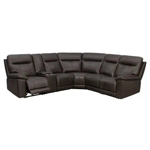 Power Recliner Geunine Leather Sectional MC2490, view 3 de 5