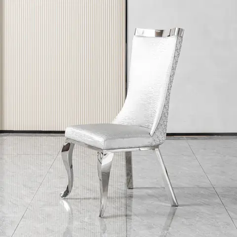 201 Stainless Steel Dining Chair-Modern High - Dining Chairs & Stools