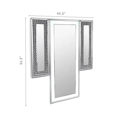 VANITII Rectangular Mirrored Dresser - view 5