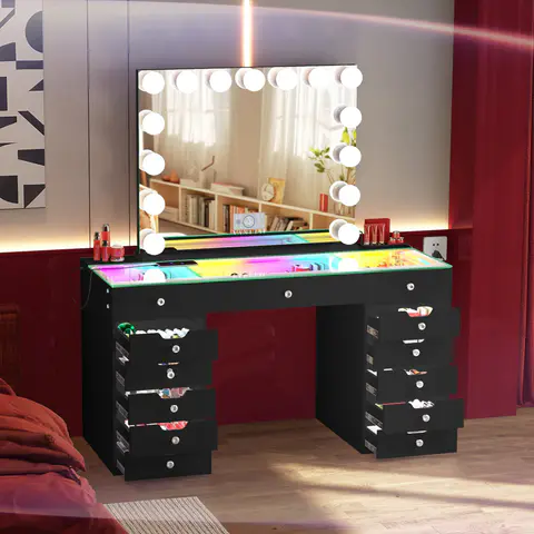 VANITII Eva-RGB Vanity Desk Set (Ref. 508), view 3 de 5