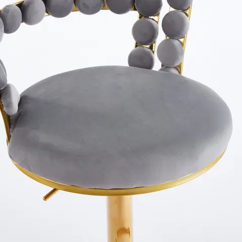 Modern Bar chair - Golden Iron Legs & Soft - view 5