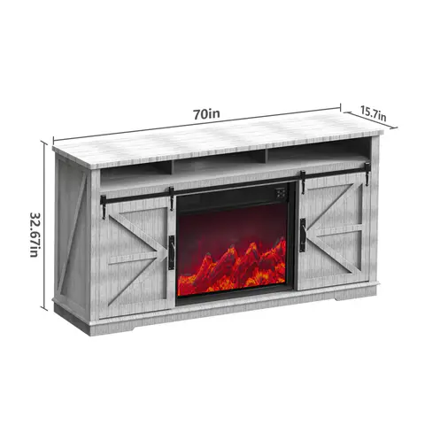 Mueble de TV con chimenea eléctrica · 428 - vista 5