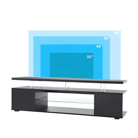 TV Stand LED Gaming Entertainment Center Media