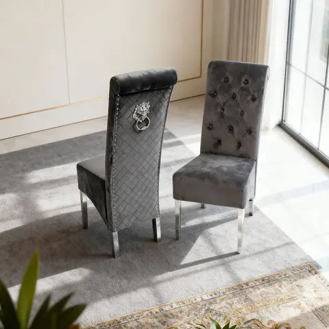 Silla de tocador de terciopelo - Sillas y Taburetes Vanity
