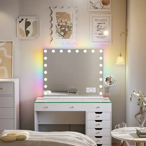 VANITII Hollywood 18/20 Bulbs Light Mirror
