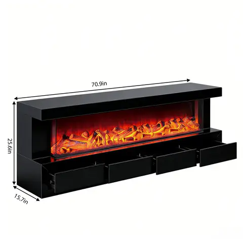 Fully Assembled 70" TV Stand LED Heating - view 5