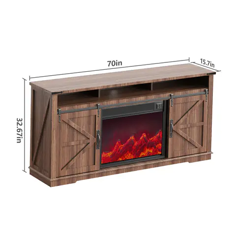 Mueble de TV con chimenea eléctrica · 428 - vista 4