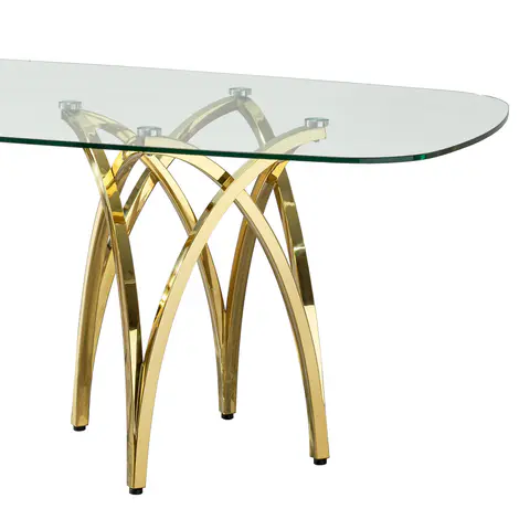 Tempered Glass Dining Table, view 5 de 5