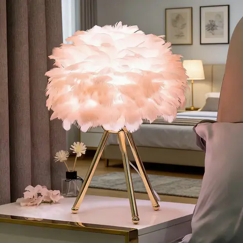 Nordic Feather LED Table Lamp - view 1
