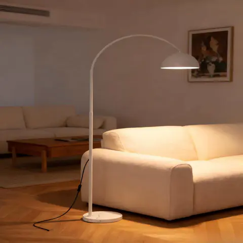 White Arc Floor Lamp - view 3