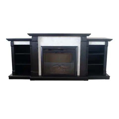 Okoume Veneer Fireplace TV Stand - view 2