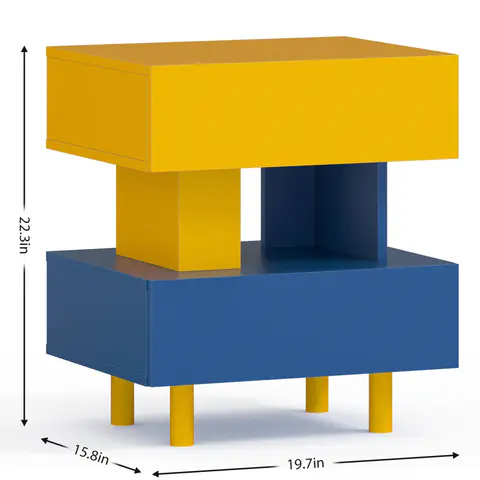 Modern Nightstand End Side Table - view 4