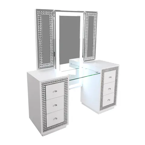 VANITII Rectangular Mirrored Dresser - view 3