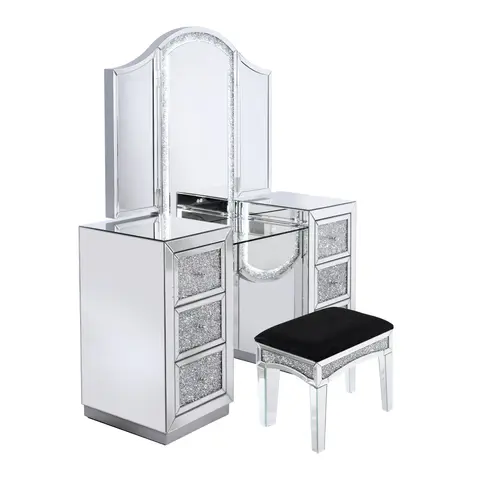 VANITII Mirrored Vanity With LED Lights - view 1