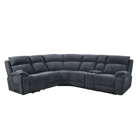 Power Recliner Sectional Fabric Sofa MC3020, view 3 de 5