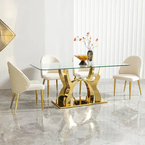 Luxury Glass Dining Table - view 4
