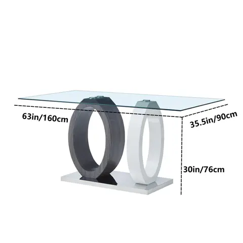 Mesa de comedor Double Circle - vista 3