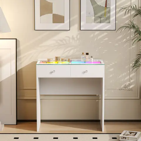 VANITII Scarlet 2 Top Drawers Vanity Desk · 170 - view 5