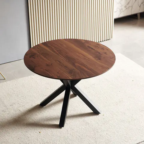 42.1'' Wood Color Mid-Century Dining Table - view 2