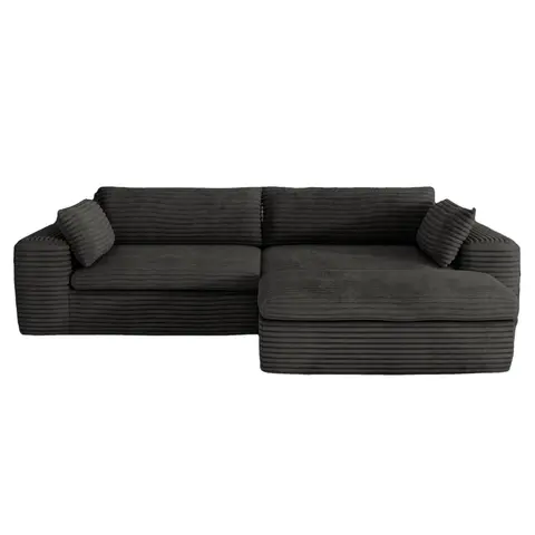 Sofá seccional modular en forma de L, gris · 332 - vista 2