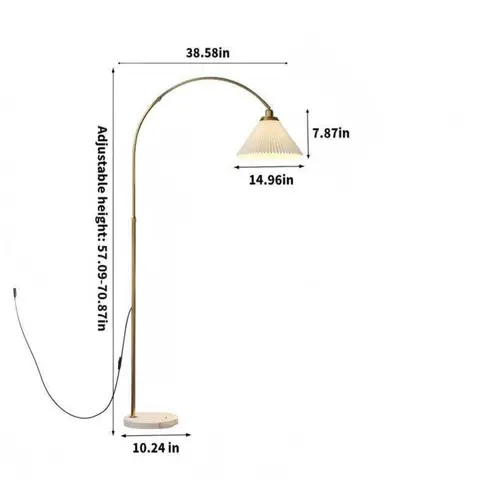 Black Arc Floor Lamp - view 5