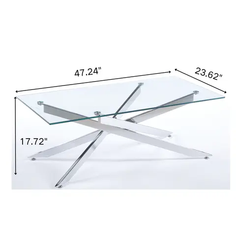 51.18" Modern Coffee Table - view 5