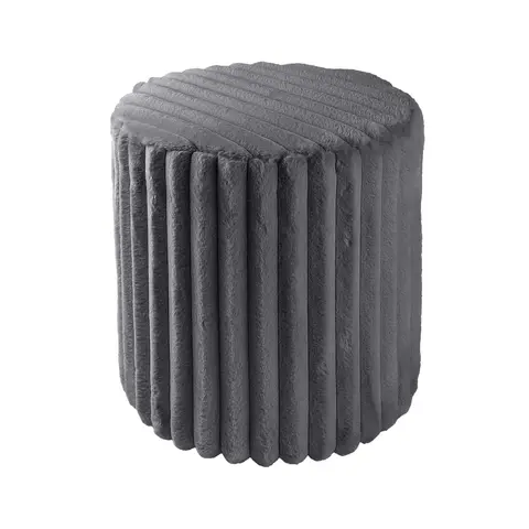 Silla de tocador de piel de conejo - vista 2