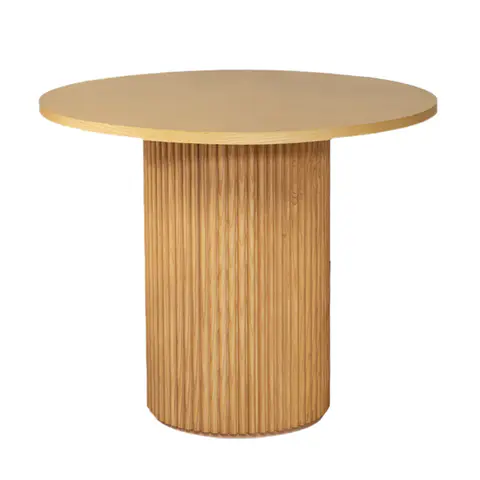 47″Round Dining Table Natural Wood Finished - view 3