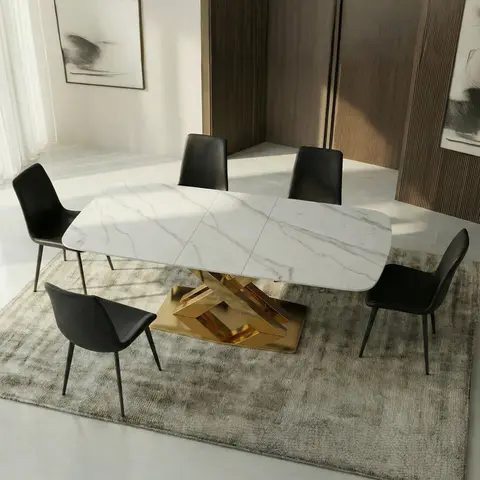 Mesa de comedor de piedra sinterizada · 346 - vista 3