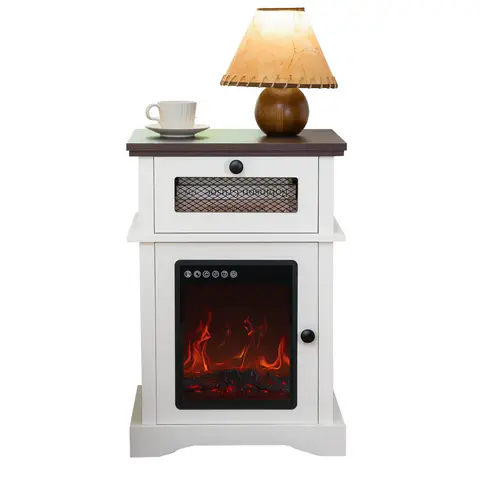 LED Fireplace Nightstand - view 1