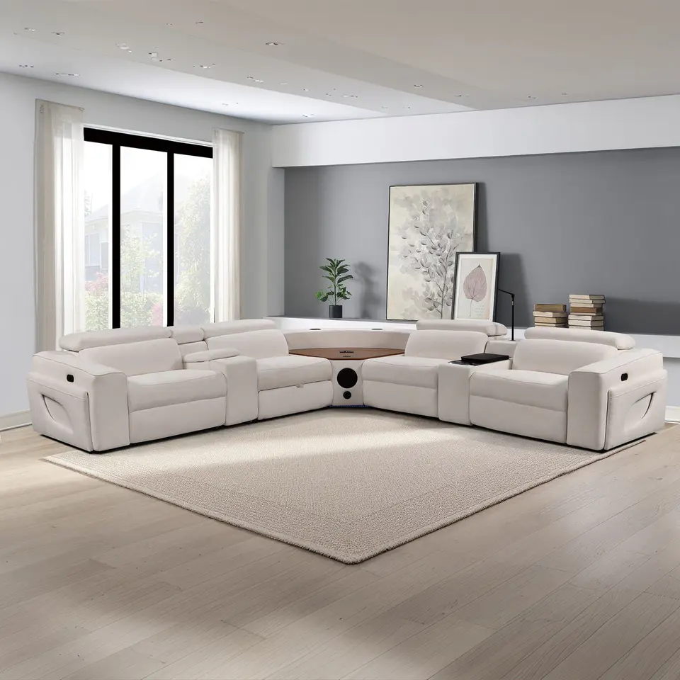 Power Recliner Fabric Sectional MC3028