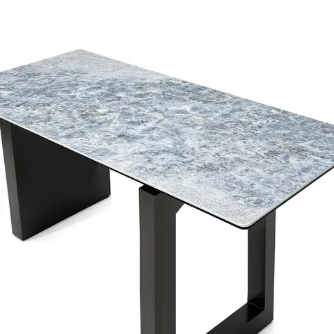 Rock plate dining table (Blue crystal), view 4 de 5