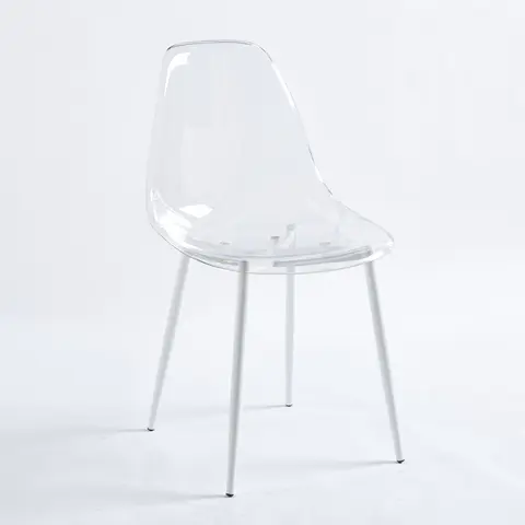 Clear Acrylic Accent Side Chairs - view 5