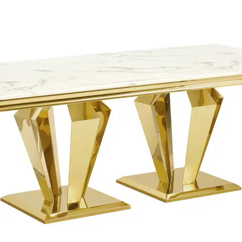 Modern Stainless Steel Dining Table - view 5
